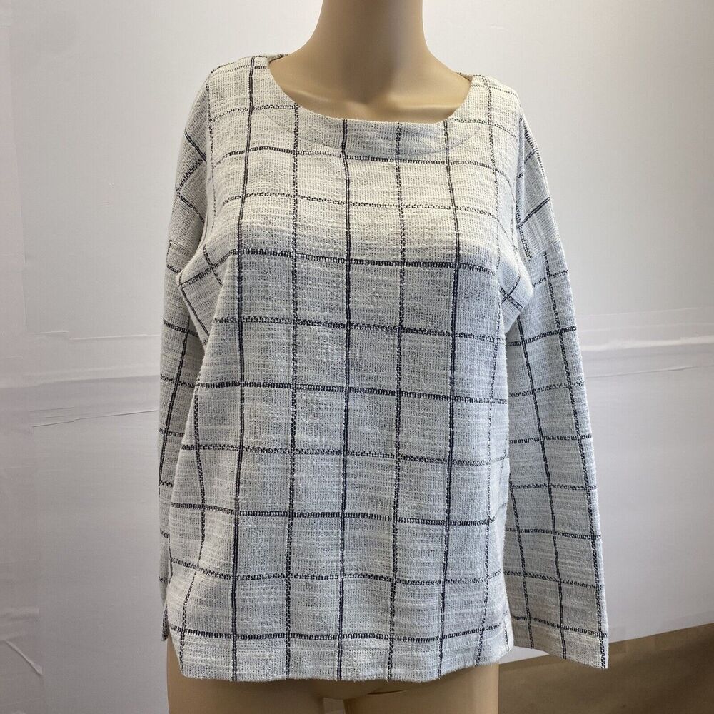 Madewell Women's Top Size XS Long Sleeve Cotton Acrylic‎ Pre Owned Casual